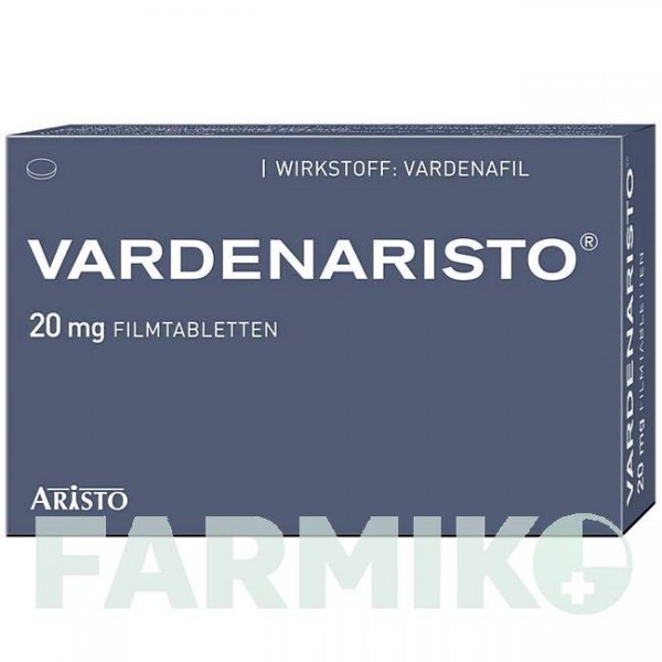 ВАРДЕНАРИСТО (VARDENARISTO) 20 мг таблетки 12 шт - Варденафил ARISTO PHARMA