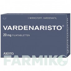 ВАРДЕНАРИСТО (VARDENARISTO) 20 мг таблетки 30 шт - Варденафил ARISTO PHARMA