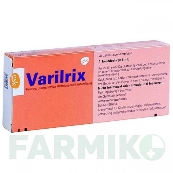 ВАРИЛРИКС (VARILRIX) порошок 10x1 шт - Варицелла живая вакцина GLAXOSMITHKLINE