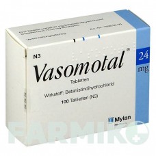 ВАЗОМОТАЛ (VASOMOTAL) 24 мг таблетки 100 шт - Бетагістин VIATRIS