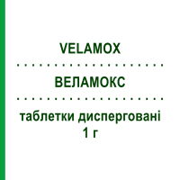 ВЕЛАМОКС (VELAMOX) 1 г таблетки диспергируемые 12 шт - Амоксициллин NEOPHARMED GENTILI