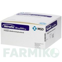 ВЕЛМЕТІЯ (VELMETIA) 50 мг/850 мг таблетки 196 шт - Метформін, Ситагліптин BERLIN-CHEMIE