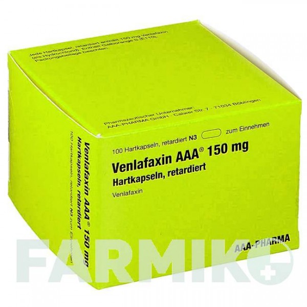 ВЕНЛАФАКСИН (VENLAFAXIN) 150 мг капсули 100 шт - Венлафаксин AAA - PHARMA