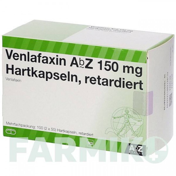 ВЕНЛАФАКСИН (VENLAFAXIN) 150 мг капсули 100 шт - Венлафаксин ABZ PHARMA