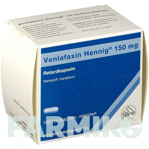 ВЕНЛАФАКСИН (VENLAFAXIN) 150 мг капсули 100 шт - Венлафаксин HENNIG
