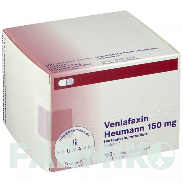 ВЕНЛАФАКСИН (VENLAFAXIN) 150 мг капсули 100 шт - Венлафаксин HEUMANN PHARMA