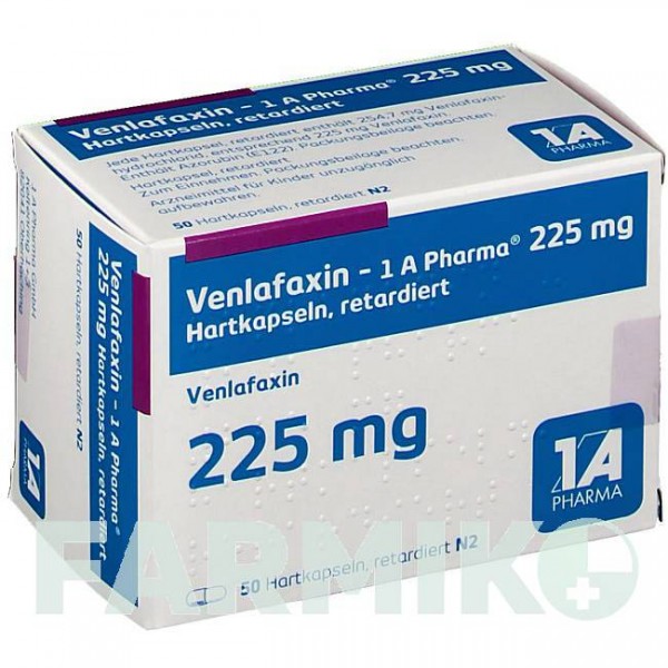 ВЕНЛАФАКСИН (VENLAFAXIN) 225 мг капсули 50 шт - Венлафаксин 1 A PHARMA