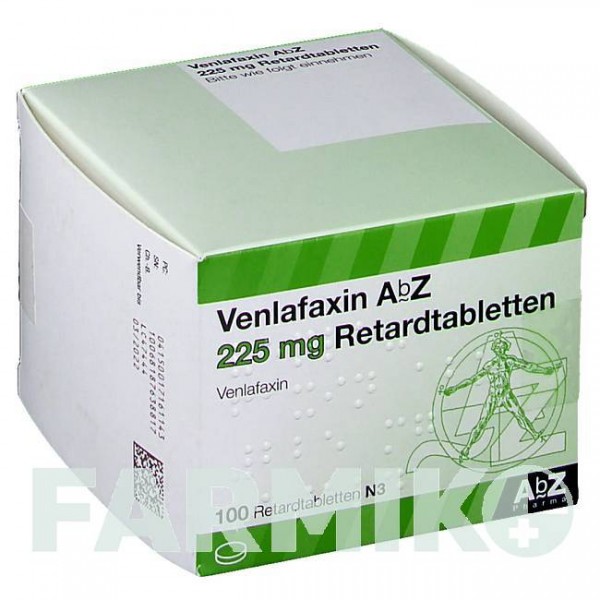 ВЕНЛАФАКСИН (VENLAFAXIN) 225 мг таблетки 100 шт - Венлафаксин ABZ PHARMA