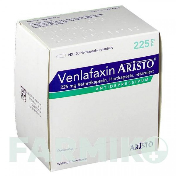 ВЕНЛАФАКСИН (VENLAFAXIN) 225 мг капсулы 100 шт - Венлафаксин ARISTO PHARMA