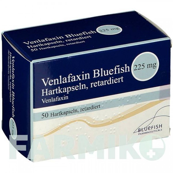 ВЕНЛАФАКСИН (VENLAFAXIN) 225 мг капсулы 50 шт - Венлафаксин BLUEFISH