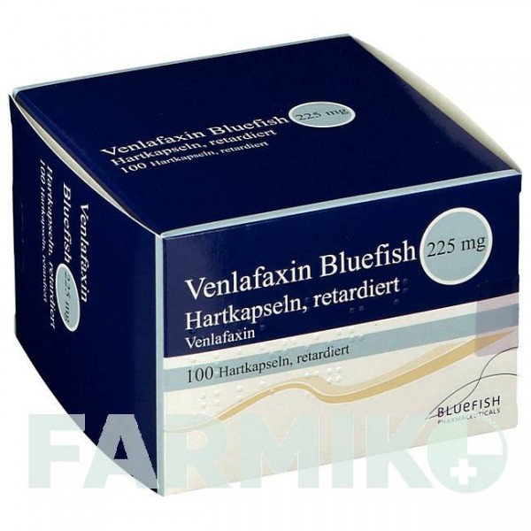 ВЕНЛАФАКСИН (VENLAFAXIN) 225 мг капсулы 100 шт - Венлафаксин BLUEFISH