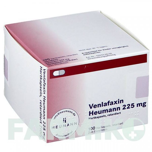 ВЕНЛАФАКСИН (VENLAFAXIN) 225 мг капсулы 100 шт - Венлафаксин HEUMANN PHARMA