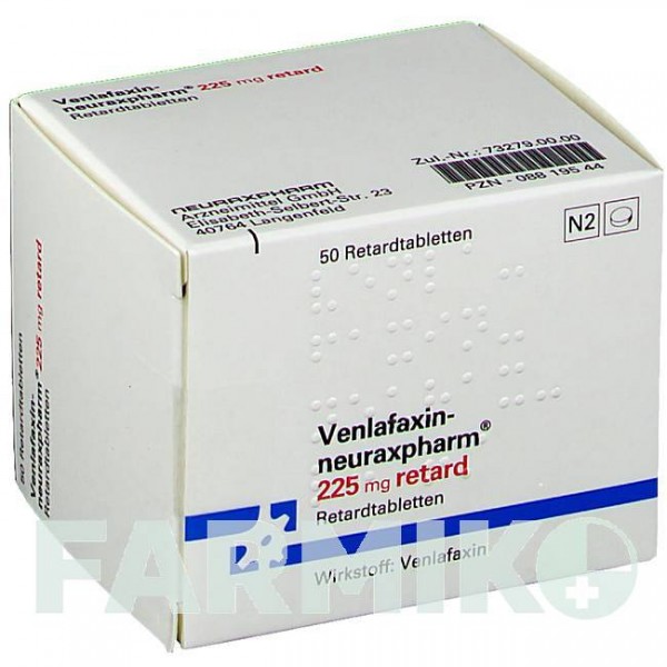 ВЕНЛАФАКСИН (VENLAFAXIN) 225 мг таблетки 50 шт - Венлафаксин NEURAXPHARM