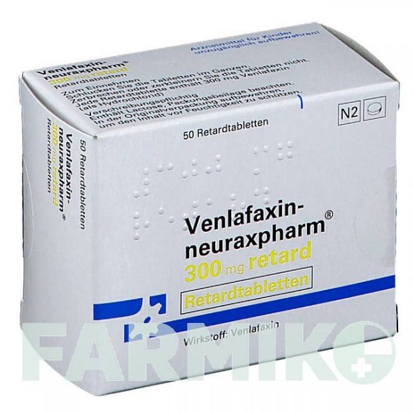 ВЕНЛАФАКСИН (VENLAFAXIN) 300 мг таблетки 50 шт - Венлафаксин NEURAXPHARM