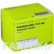 ВЕНЛАФАКСИН (VENLAFAXIN) 37,5 мг капсули 100 шт - Венлафаксин AAA - PHARMA