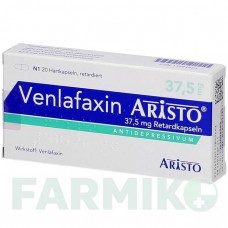 ВЕНЛАФАКСИН (VENLAFAXIN) 37,5 мг капсули 20 шт - Венлафаксин ARISTO PHARMA