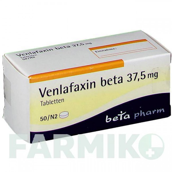 ВЕНЛАФАКСИН (VENLAFAXIN) 37,5 мг таблетки 50 шт - Венлафаксин BETAPHARM
