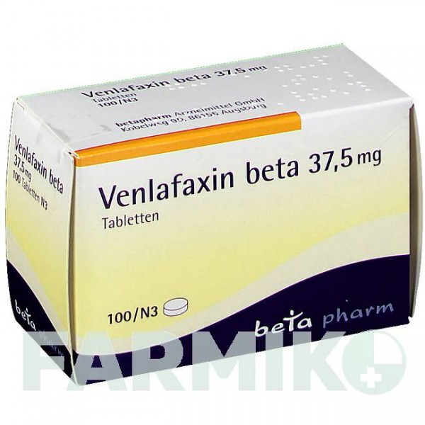 ВЕНЛАФАКСИН (VENLAFAXIN) 37,5 мг таблетки 100 шт - Венлафаксин BETAPHARM