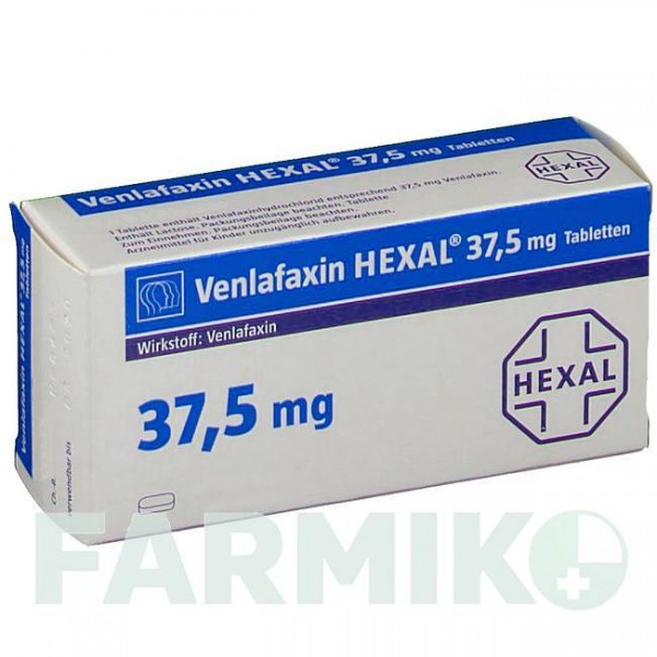 ВЕНЛАФАКСИН (VENLAFAXIN) 37,5 мг таблетки 20 шт - Венлафаксин HEXAL