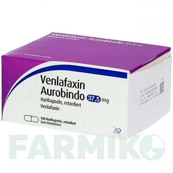 ВЕНЛАФАКСИН (VENLAFAXIN) 37,5 мг капсули 20 шт - Венлафаксин PUREN PHARMA
