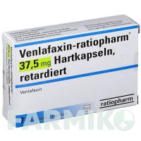 ВЕНЛАФАКСИН (VENLAFAXIN) 37,5 мг капсулы 7 шт - Венлафаксин RATIOPHARM