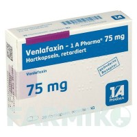 ВЕНЛАФАКСИН (VENLAFAXIN) 75 мг капсули 20 шт - Венлафаксин 1 A PHARMA