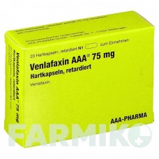 ВЕНЛАФАКСИН (VENLAFAXIN) 75 мг капсули 20 шт - Венлафаксин AAA - PHARMA