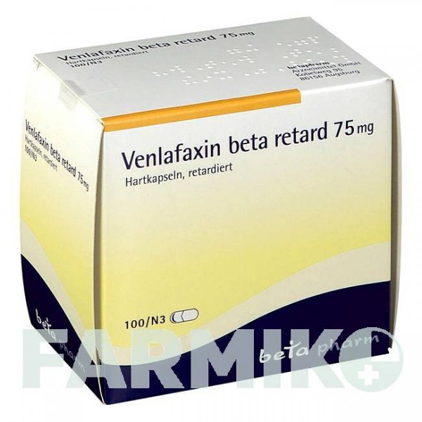 ВЕНЛАФАКСИН (VENLAFAXIN) 75 мг капсули 100 шт - Венлафаксин BETAPHARM