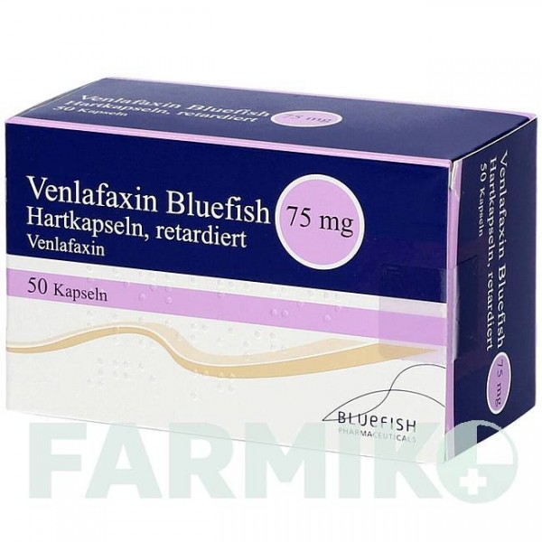 ВЕНЛАФАКСИН (VENLAFAXIN) 75 мг капсули 50 шт - Венлафаксин BLUEFISH
