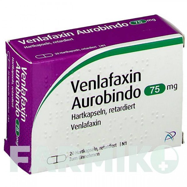 ВЕНЛАФАКСИН (VENLAFAXIN) 75 мг капсули 20 шт - Венлафаксин PUREN PHARMA