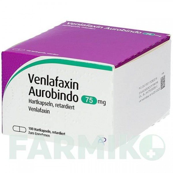 ВЕНЛАФАКСИН (VENLAFAXIN) 75 мг капсули 100 шт - Венлафаксин PUREN PHARMA