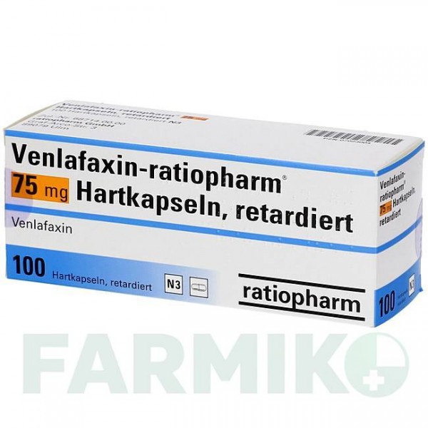 ВЕНЛАФАКСИН (VENLAFAXIN) 75 мг капсули 100 шт - Венлафаксин RATIOPHARM