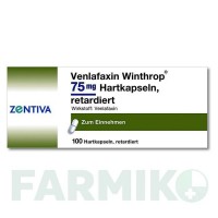 ВЕНЛАФАКСИН (VENLAFAXIN) 75 мг капсулы 100 шт - Венлафаксин ZENTIVA
