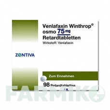 ВЕНЛАФАКСИН (VENLAFAXIN) 75 мг таблетки 98 шт - Венлафаксин ZENTIVA
