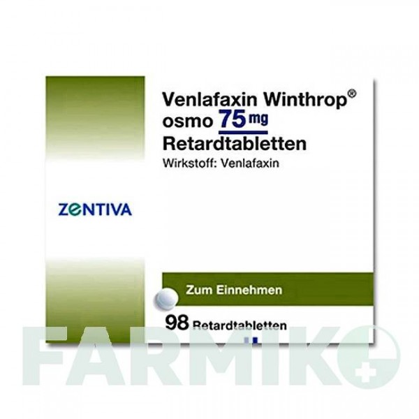 ВЕНЛАФАКСИН (VENLAFAXIN) 75 мг таблетки 98 шт - Венлафаксин ZENTIVA