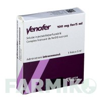 ВЕНОФЕР (VENOFER) 20 мг мл розчин 5x5 мл - Залізо (III) оксид-сахароза комплекс CC PHARMA