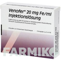 ВЕНОФЕР (VENOFER) 20 мг мл розчин 5x5 мл - Залізо (III) оксид-сахароза комплекс EMRA-MED