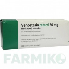 ВЕНОСТАЗИН (VENOSTASIN) 50 мг капсулы 200 шт - Плоды конского каштана EURIMPHARM