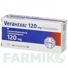 ВЕРАГЕКСАЛ (VERAHEXAL) 120 таблетки 50 шт - Верапамил HEXAL