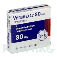 ВЕРАГЕКСАЛ (VERAHEXAL) 80 таблетки 50 шт - Верапаміл HEXAL