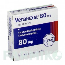 ВЕРАГЕКСАЛ (VERAHEXAL) 80 таблетки 100 шт - Верапамил HEXAL