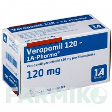 ВЕРАПАМИЛ (VERAPAMIL) 120 таблетки 100 шт - Верапамил 1 A PHARMA