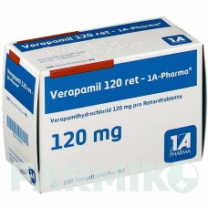 ВЕРАПАМИЛ (VERAPAMIL) 120 таблетки 100 шт - Верапамил 1 A PHARMA