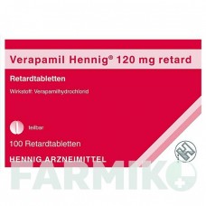 ВЕРАПАМИЛ (VERAPAMIL) 120 мг таблетки 100 шт - Верапамил HENNIG