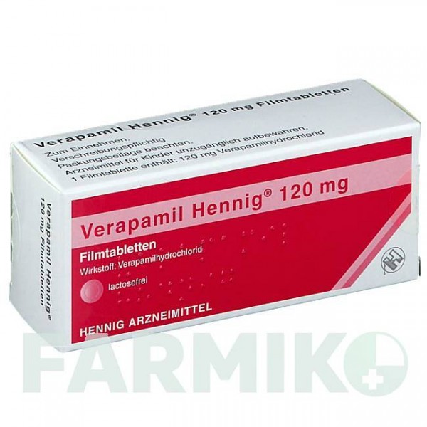 ВЕРАПАМИЛ (VERAPAMIL) 120 мг таблетки 30 шт - Верапамил HENNIG