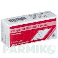 ВЕРАПАМИЛ (VERAPAMIL) 120 мг таблетки 50 шт - Верапамил HENNIG