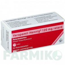 ВЕРАПАМИЛ (VERAPAMIL) 120 мг таблетки 30 шт - Верапамил HENNIG