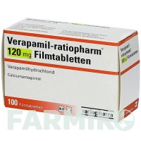 ВЕРАПАМІЛ (VERAPAMIL) 120 мг таблетки 100 шт - Верапаміл RATIOPHARM