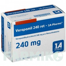 ВЕРАПАМИЛ (VERAPAMIL) 240 таблетки 50 шт - Верапамил 1 A PHARMA