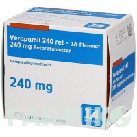 ВЕРАПАМІЛ (VERAPAMIL) 240 таблетки 100 шт - Верапаміл 1 A PHARMA